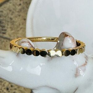 14KYG Beaded Dot Ring Band